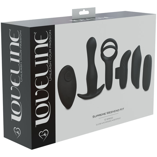 LOVELINE Supreme Weekend Kit - Black for Ultimate Pleasure