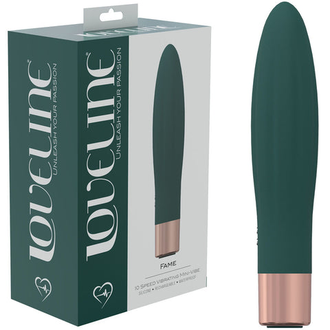 LOVELINE Fame - Whisper Quiet Mini-Vibrator for Pleasure Green BULLETS