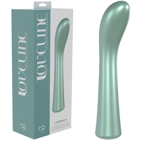 LOVELINE La Perla III - Elegant Whisper Quiet Vibrator Green VIBRATORS