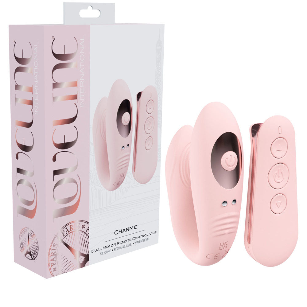 Loveline Charme (Paris) – Waterproof USB Rechargeable Dual Motor Vibrator Pink > Vibrators > G-Spot
