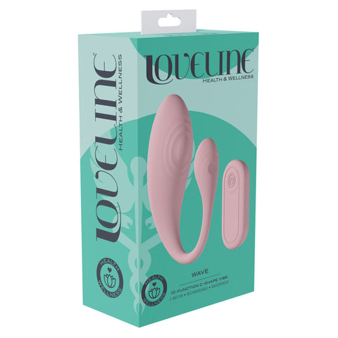 Lovelife Wave C Shaped Vibrator with Remote Control Couples Toys