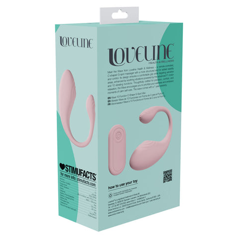 Lovelife Wave C Shaped Vibrator with Remote Control Couples Toys
