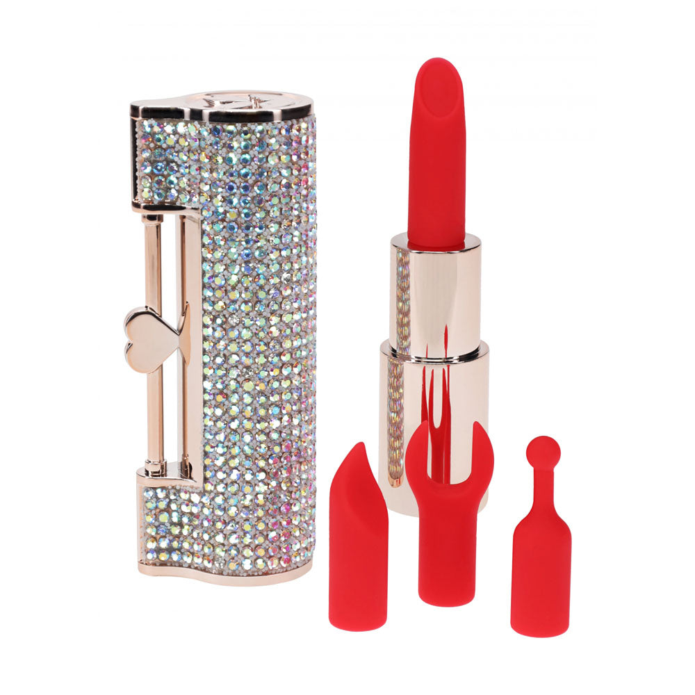 Loveline Diamond – 8.3 cm USB Rechargeable Lipstick Vibrator > Vibrators > Mini Vibrators