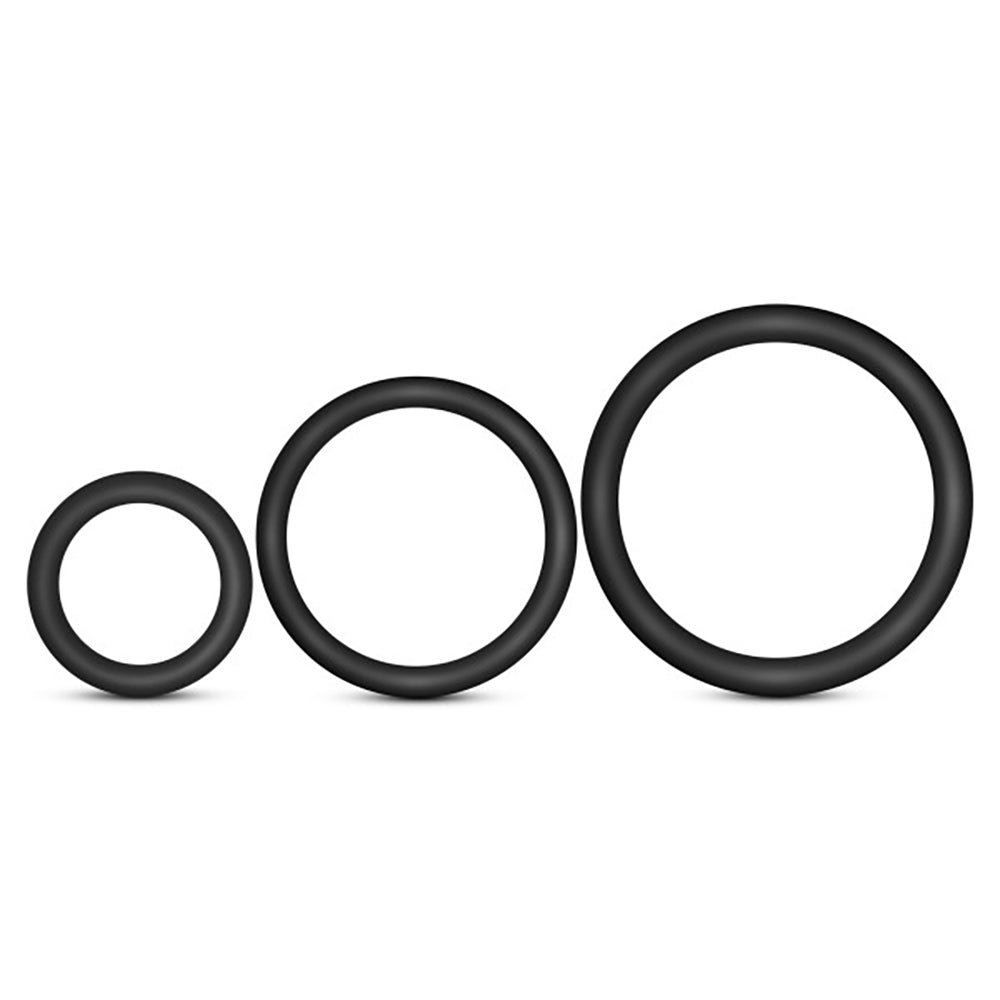 Performance VS4 Pure Premium (Black) – Silicone Cock Rings Set Secondary image