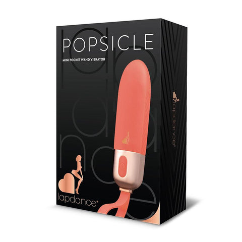 Lapdance Popsicle Mini Pocket Wand 12 cm USB Rechargeable Bullet Vibrator Pink BULLETS