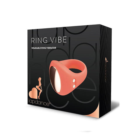 LAPDANCE Ring Vibe Wearable Ring Vibrator 2.5cm USB Rechargeable Pink STIMULATORS