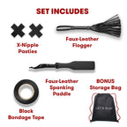 Lux Fetish Everything You need Bondage In-A-Box Bedspreaders - Bed Restraint 12PC Set