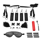 Lux Fetish Sensory Experience with Wartenberg Pinwheel 7-Piece Bedspreader Kit > Bondage Gear > Bondage Kits