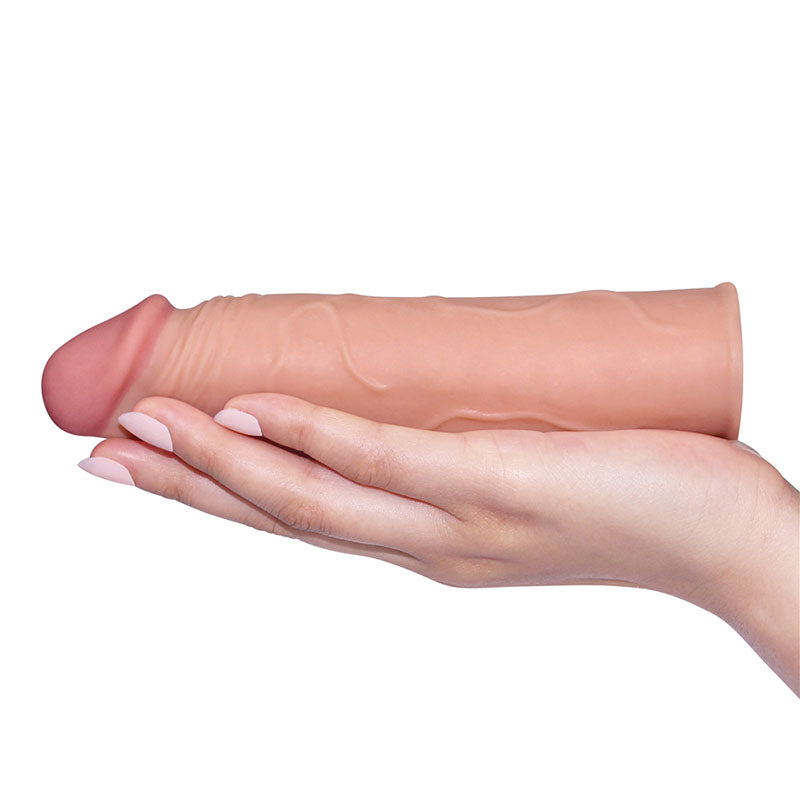 Pleasure X-Tender Sleeve – Super-Realistic 30% thicker. 1" inch extra 6.8" total  Length Penis Extension Sleeve Secondary image