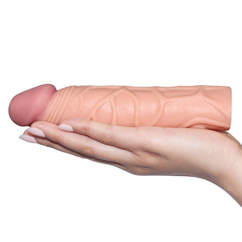 Pleasure X-Tender 1 Inch Sleeve Flesh 2.5 cm Penis Extension Sleeve SLEEVES