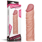 Pleasure X-Tender Sleeve – Super-Realistic 7.7 Inch Penis Extension Sleeve with 2 Inch Length Increase Flesh > Sex Toys For Men > Penis Sleeves