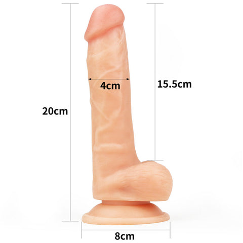Lovetoy The Ultra Soft Dude (8 Inch) – Realistic Soft Dildo > Dildos > Realistic Dildos