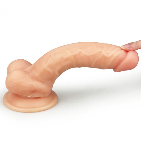 Lovetoy The Ultra Soft Dude (8 Inch) – Realistic Soft Dildo > Dildos > Realistic Dildos