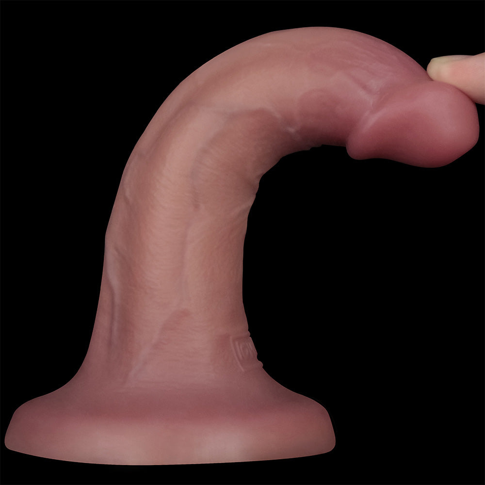 Lovetoy Dual Density Power Cock USB Rechargeable Vibrating Dong 6 Inch 16 cm – Textured Realistic Dildo DONGS Vibrating