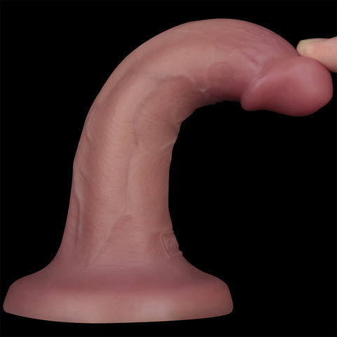 Lovetoy Dual Density Power Cock USB Rechargeable Vibrating Dong 6 Inch 16 cm – Textured Realistic Dildo DONGS Vibrating