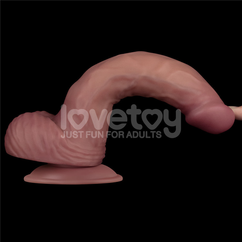 Lovetoy Dual-Density Power Cock – USB Rechargeable 9 Inch Vibrating Dildo > Dildos > Realistic Dildos