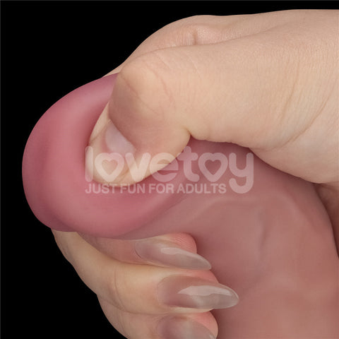 Lovetoy Dual-Density Power Cock – USB Rechargeable 9 Inch Vibrating Dildo > Dildos > Realistic Dildos