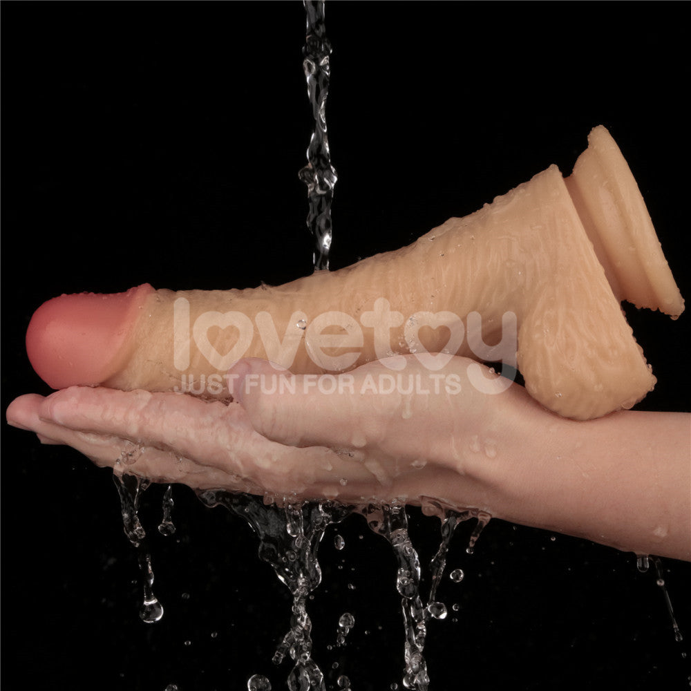 Power Basics 8.5 Inch USB Rechargeable Vibrating Dildo > Dildos > Realistic Dildos