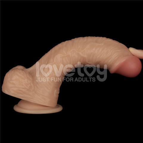 Power Basics 8.5 Inch USB Rechargeable Vibrating Dildo > Dildos > Realistic Dildos