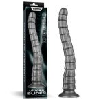 King Sized Vibrax Slider (Grey) – USB Rechargeable Vibrating Dildo 36.8 cm (14.5 Inches) Grey > Dildos > Oversized Toys