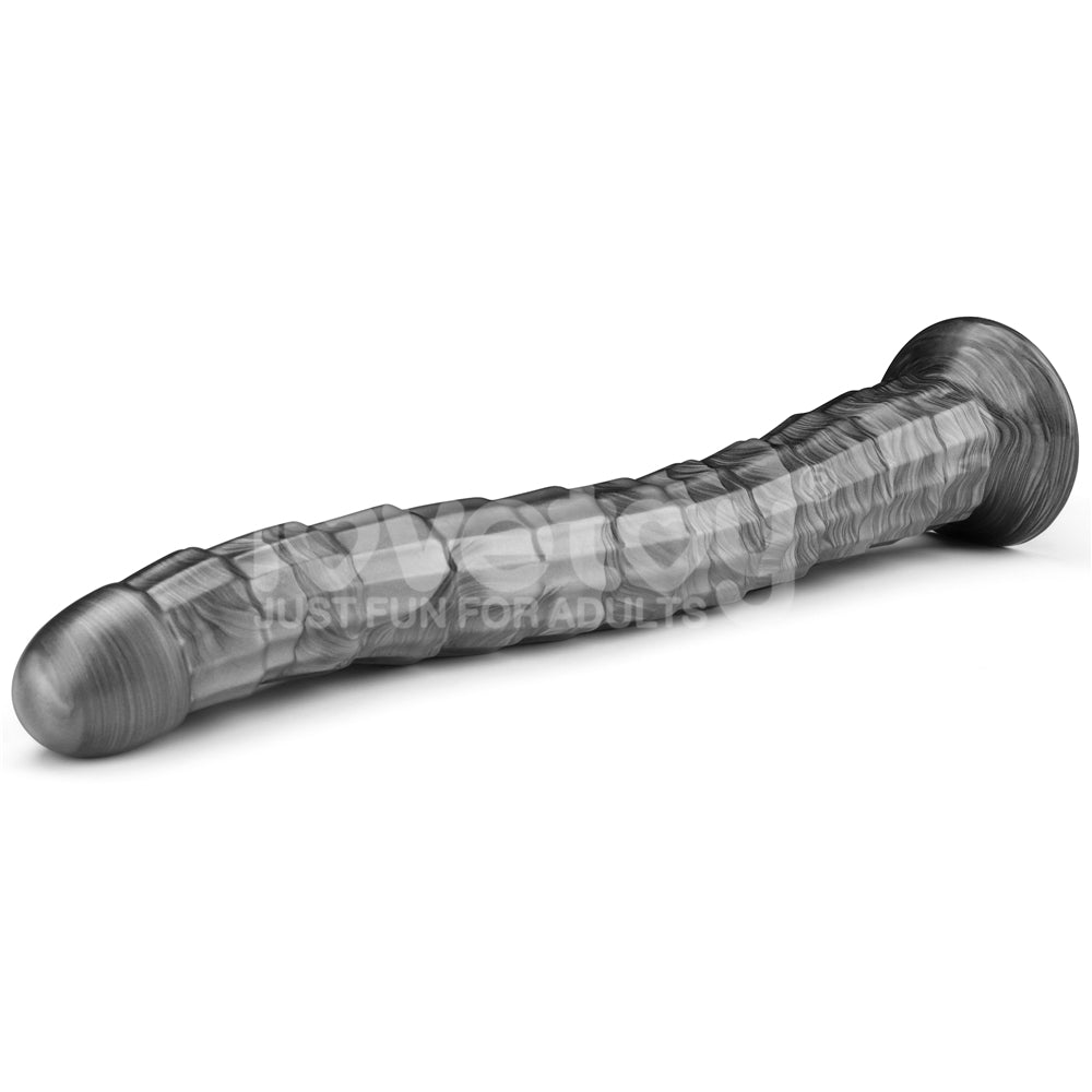 King Sized Vibrax Slider (Grey) – USB Rechargeable Vibrating Dildo 36.8 cm (14.5 Inches) > Dildos > Oversized Toys
