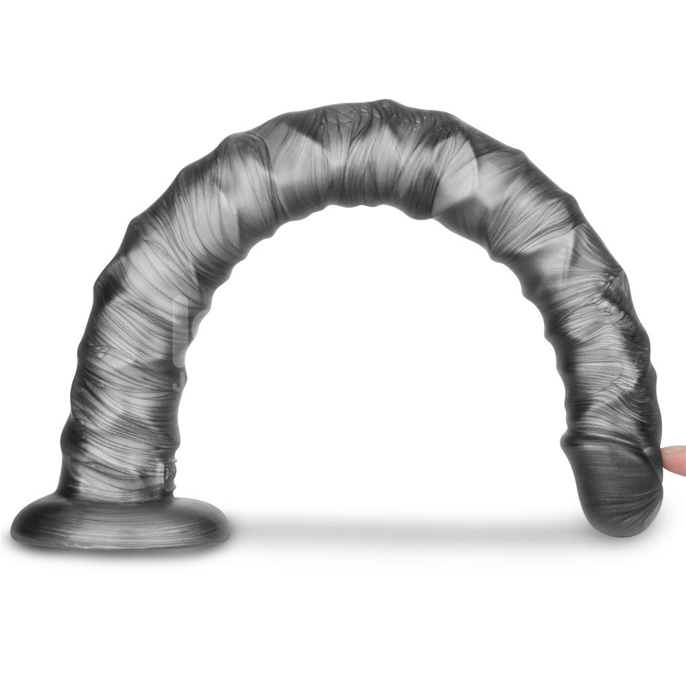 Vibrax Slider (Grey) – USB Rechargeable Vibrating Dildo 40.8 cm (16 Inches) DONGS Vibrating