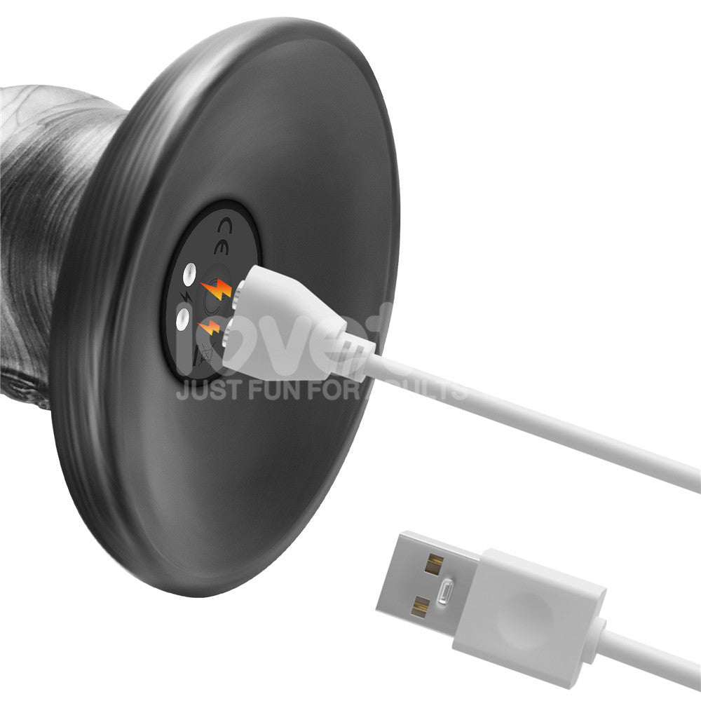 Vibrax Slider (Grey) – USB Rechargeable Vibrating Dildo 40.8 cm (16 Inches) DONGS Vibrating