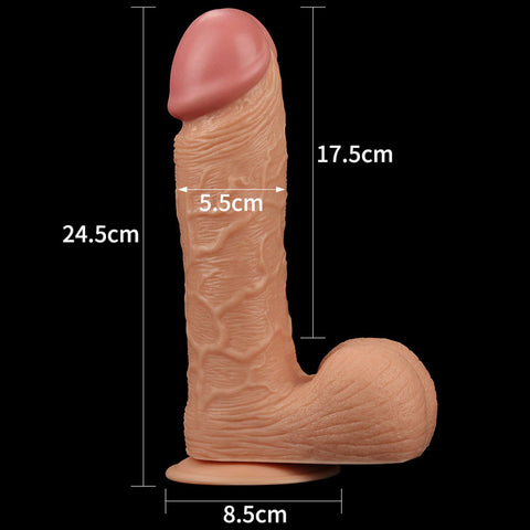 King Size 9 Inch Realistic Dildo 23 Centimeter Dong > Dildos > Large Dildos