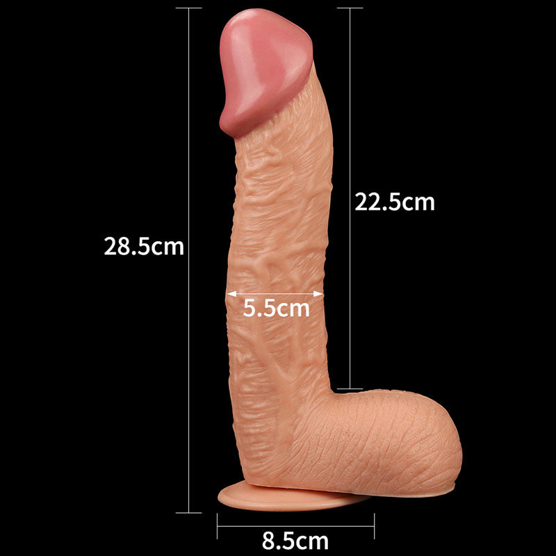 Love Toys King Size Realistic Dildo Dong (Blush Pink) – 10.5 Inch Large Dildo > Dildos > Large Dildos