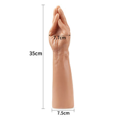 King Sized 13.5'' Realistic Magic Hand -  36 cm Hand Dildo