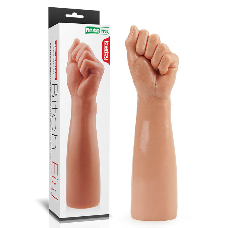 King Sized 12 Inch Realistic Bitch Fist (30.5 cm Length x 7.5 cm Width) Phthalate-Free PVC Dildo Flesh > Dildos > Oversized Toys