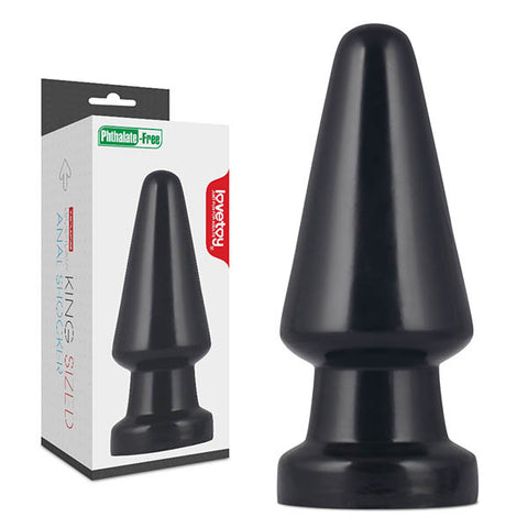 King Sized 7.5 Inch Anal Shocker Mega Butt Plug 19 Centimeter Black Butt Plugs