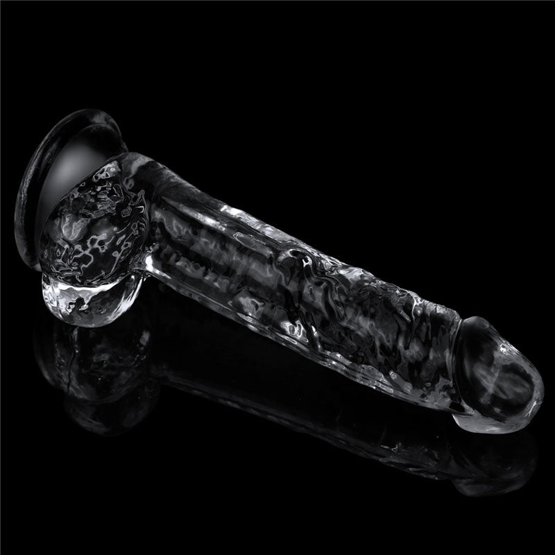 Clear 7.5 Inch Realistic Flexible Skin-Safe Dildo Adult Toy > Dildos > Realistic Dildos