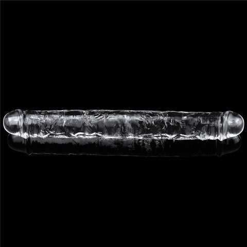 Clear Double Dildo 12 Inch for Double the Pleasure and Adventure Double Dongs