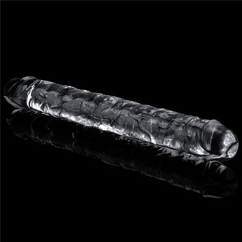 Clear Double Dildo 12 Inch for Double the Pleasure and Adventure Double Dongs