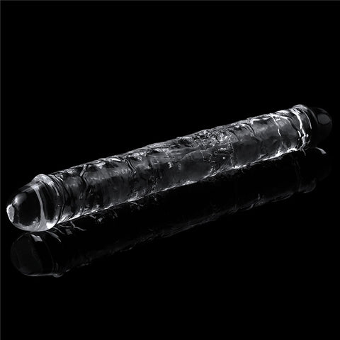 Clear Double Dildo 12 Inch for Double the Pleasure and Adventure Double Dongs
