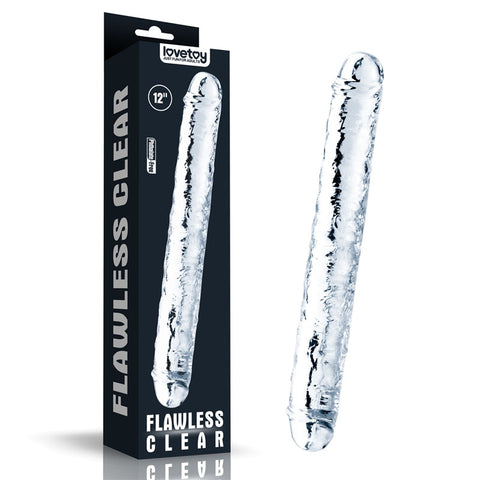 Clear Double Dildo 12 Inch for Double the Pleasure and Adventure Default Title Double Dongs