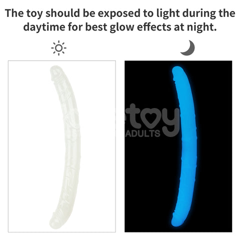 Lumino Play 18.5 Inch Glow in the Dark Double Dildo Double Dongs