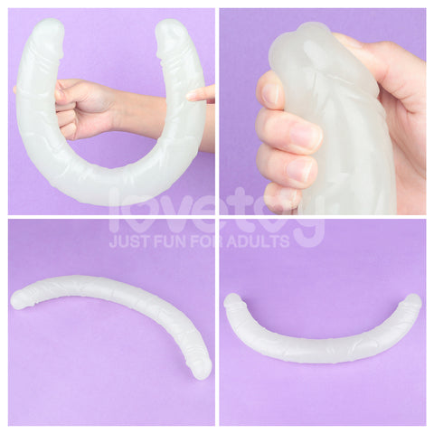 Lumino Play 18.5 Inch Glow in the Dark Double Dildo Double Dongs