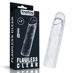 Clear Penis Extender Sleeve Plus One Inch Default Title > Sex Toys For Men > Penis Sleeves