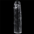 Clear Penis Extender Sleeve Plus One Inch > Sex Toys For Men > Penis Sleeves