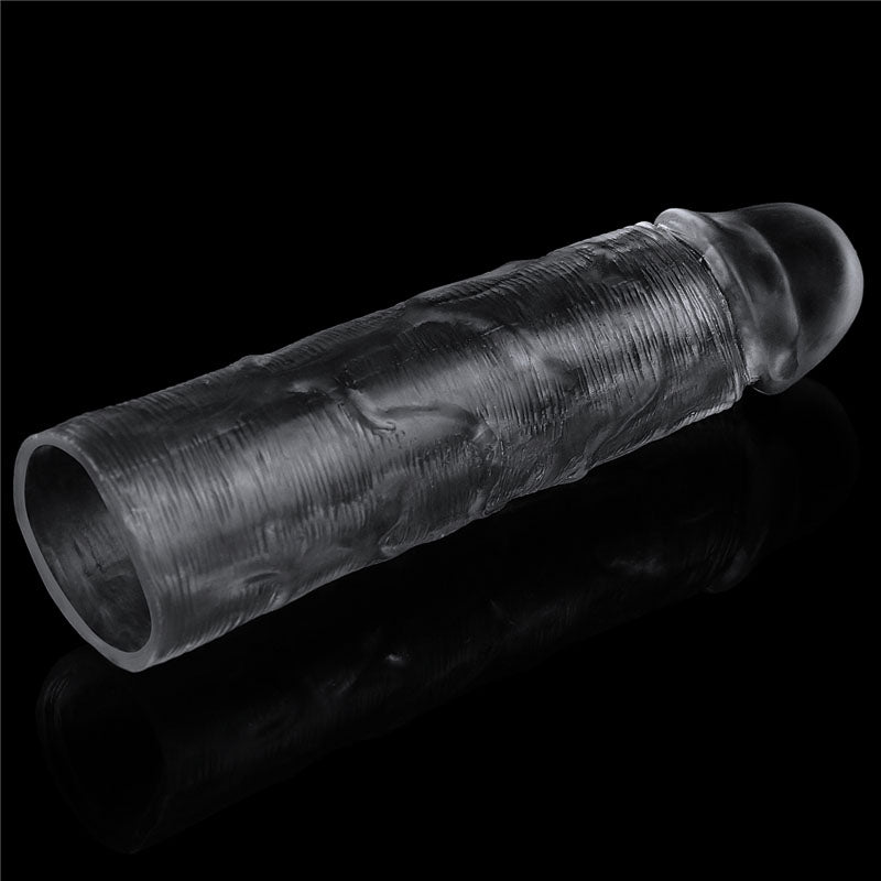 Clear Penis Extender Sleeve Plus One Inch > Sex Toys For Men > Penis Sleeves