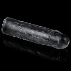 Clear Penis Extender Sleeve Plus 1in