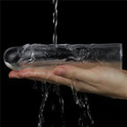 Clear Penis Extender Sleeve Plus One Inch > Sex Toys For Men > Penis Sleeves