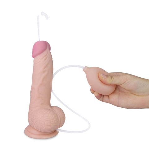 Soft Ejaculation Cock With Ball 8 Inch Realistic Dildo For Intense Sensations > Dildos > Squirting Dildos