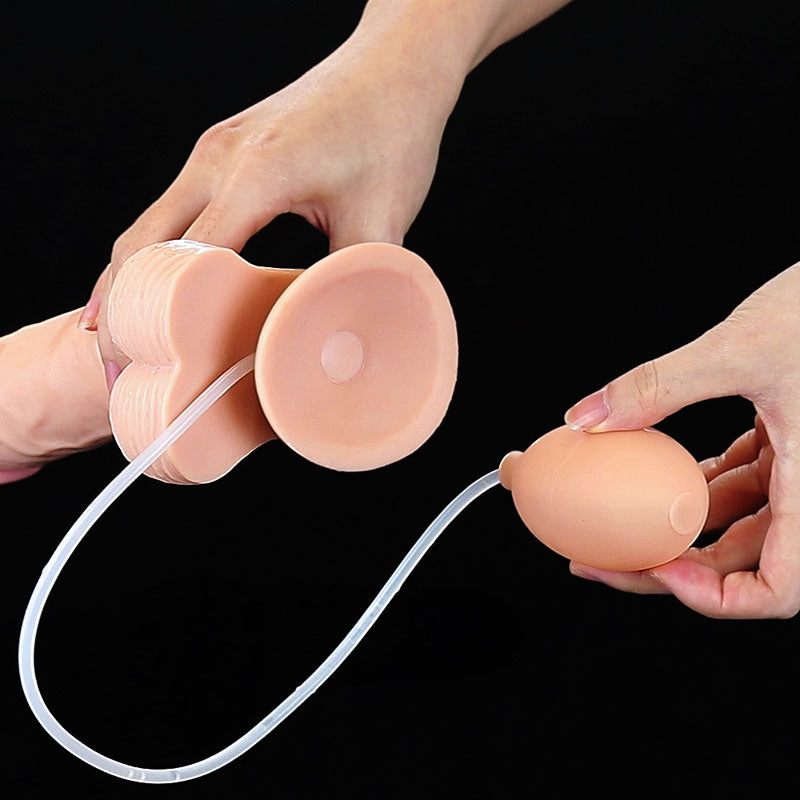 Soft Ejaculation Cock With Ball 9 Inch Lifelike Dildo > Dildos > Squirting Dildos