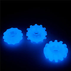 Lumino Play Penis Rings 3 Pack - Glow in the Dark  Cock Rings - Set of 3