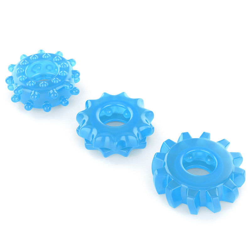 Lovetoy Glow In The Dark Lumino Cock Rings Set Of 3 > Cock Ring > Sets