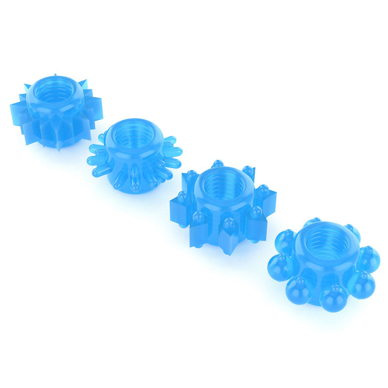 Lovetoy Glow In The Dark Lumino Cock Rings Play Pack Of 4 > Cock Ring > Sets