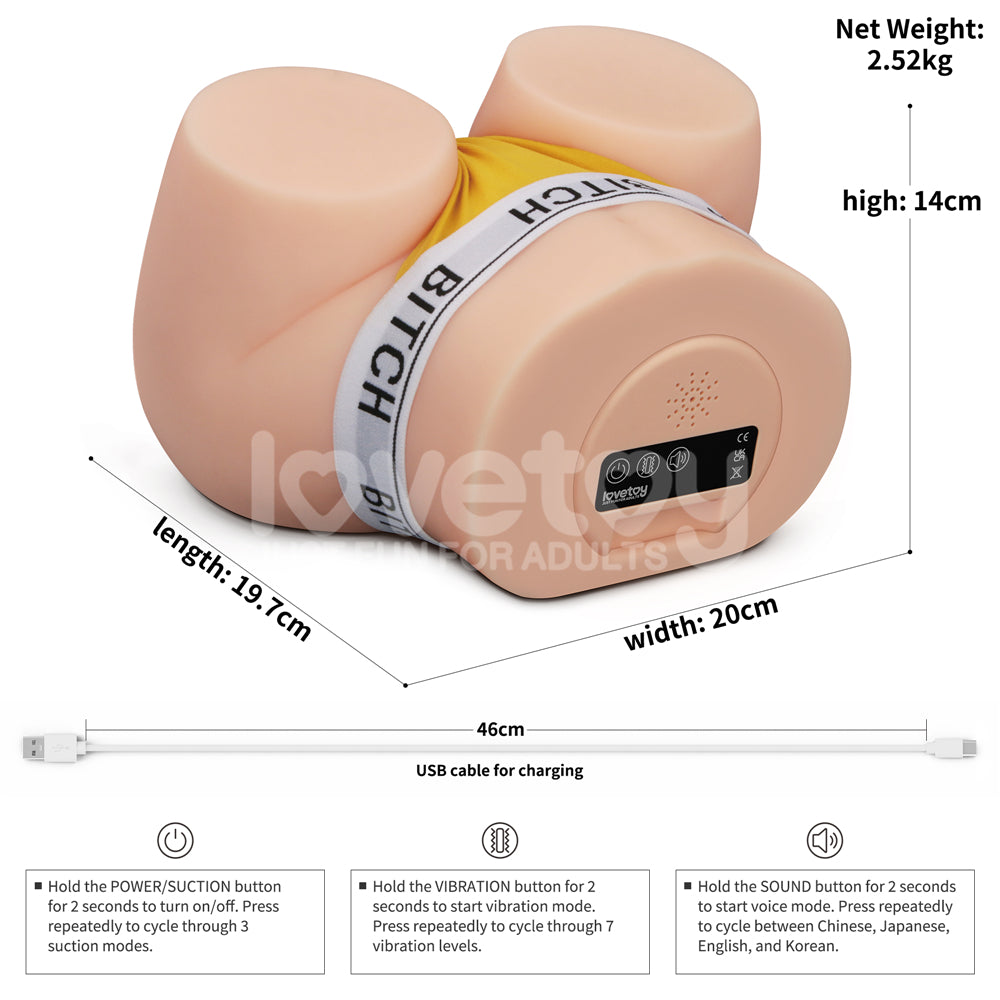 Streetgirls Sensation Pulse Doggy Style Vibrator Masturbator 7 Inch Assturbators